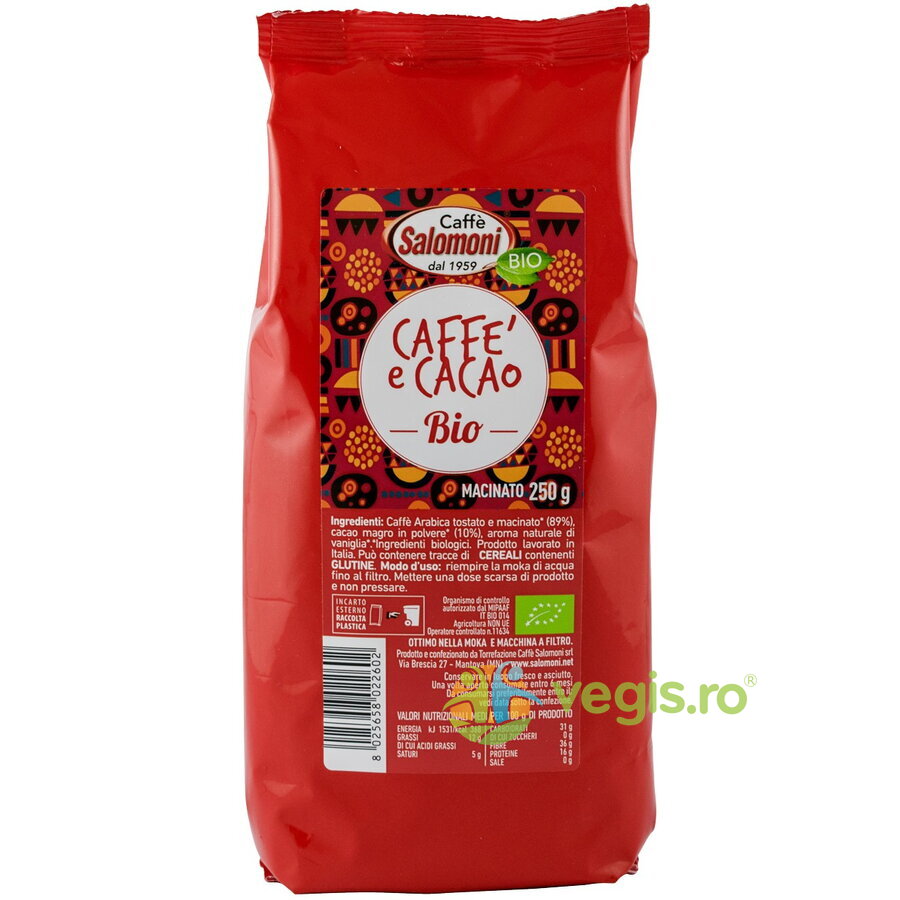 Oferte la Cafea si Cacao Macinata Ecologica/Bio 250g