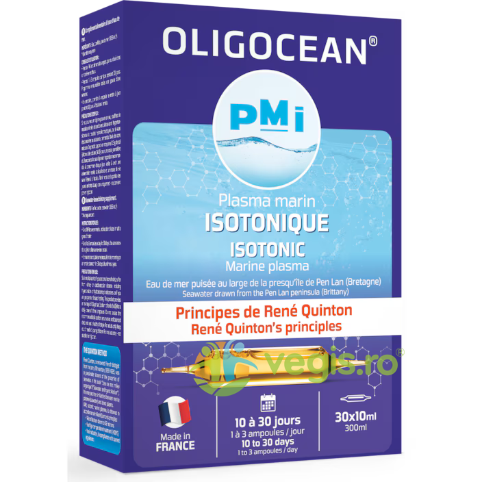 Oferte la Plasma Marina Izotonic Oligocean – Metoda Rene Quinton 30 fiole x 10ml, Laboratoires Super Diet