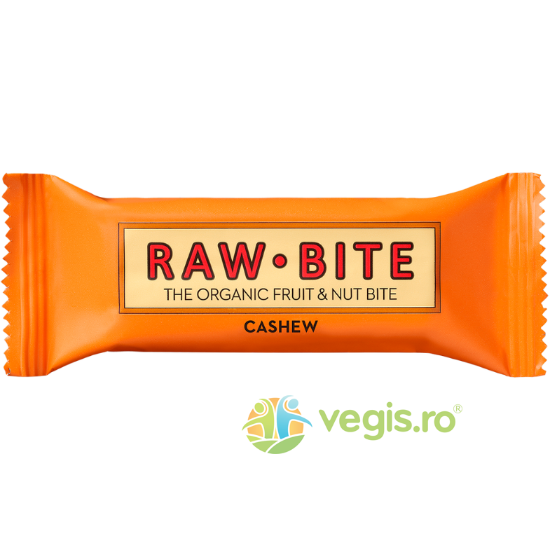 Oferte la Baton Raw cu Caju fara Zahar si fara Gluten Ecologic/Bio 50g