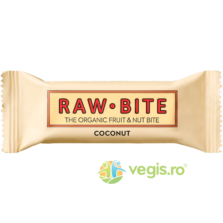 Oferte la Baton Raw cu Nuca de Cocos fara Zahar Adaugat si fara Gluten Ecologic/Bio 50