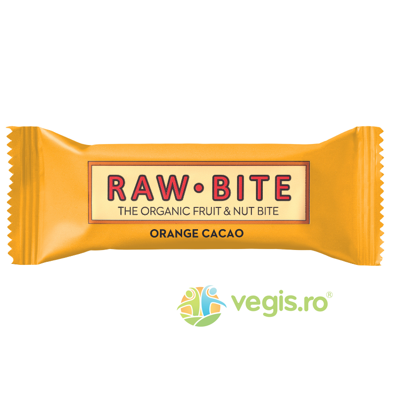 Oferte la Baton Raw cu Portocale si Cacao fara Zahar Adaugat si fara Gluten Ecologic/Bio 50g