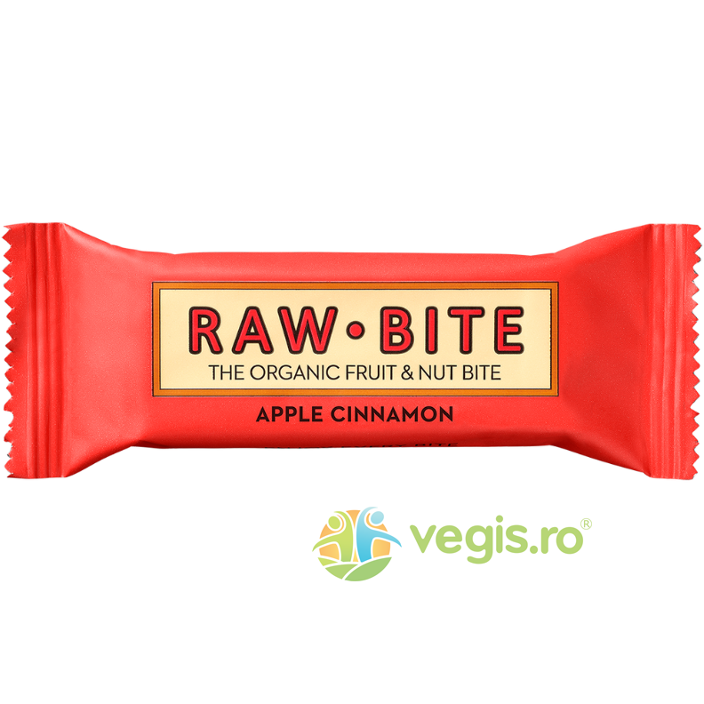 Oferte la Baton Raw cu Mar si Scortisoara fara Zahar Adaugat si Fara Gluten Ecologic/Bio 50g