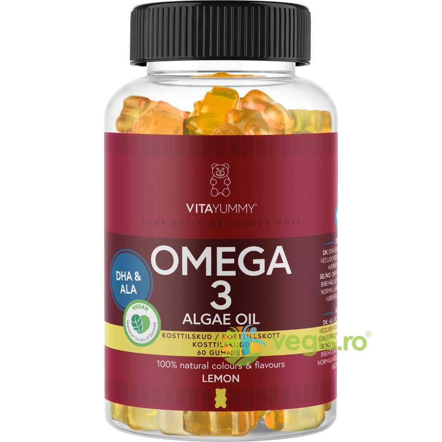 Oferte la Omega 3 Jeleuri Vegane cu Aroma de Lamaie 60buc