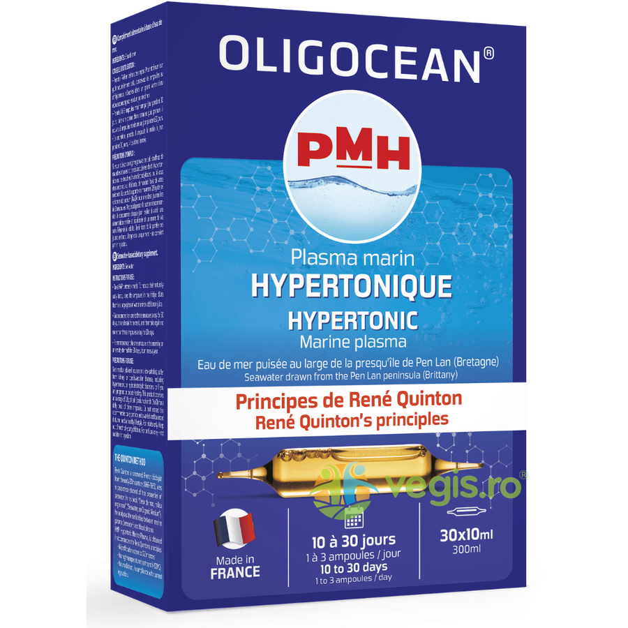 Oferte la Plasma Marina Hipertonic Oligocean – Metoda Rene Quinton 30 fiole x 10ml, Laboratoires Super Diet