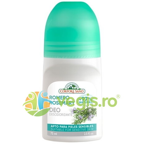 Oferte la Deodorant Roll-On Tonifiant cu Rozmarin fara Aluminiu sau Alcool 75ml