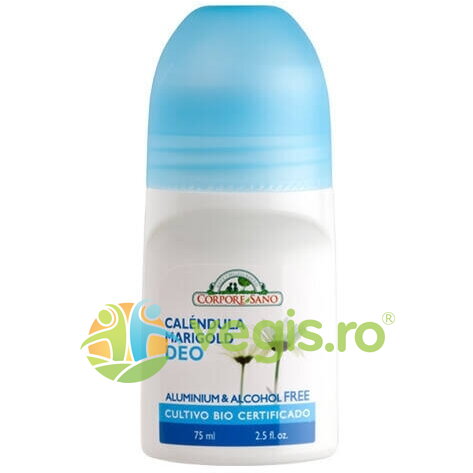Oferte la Deodorant Roll-On cu Galbenele fara Aluminiu sau Alcool pentru Piele Sensibila 75ml