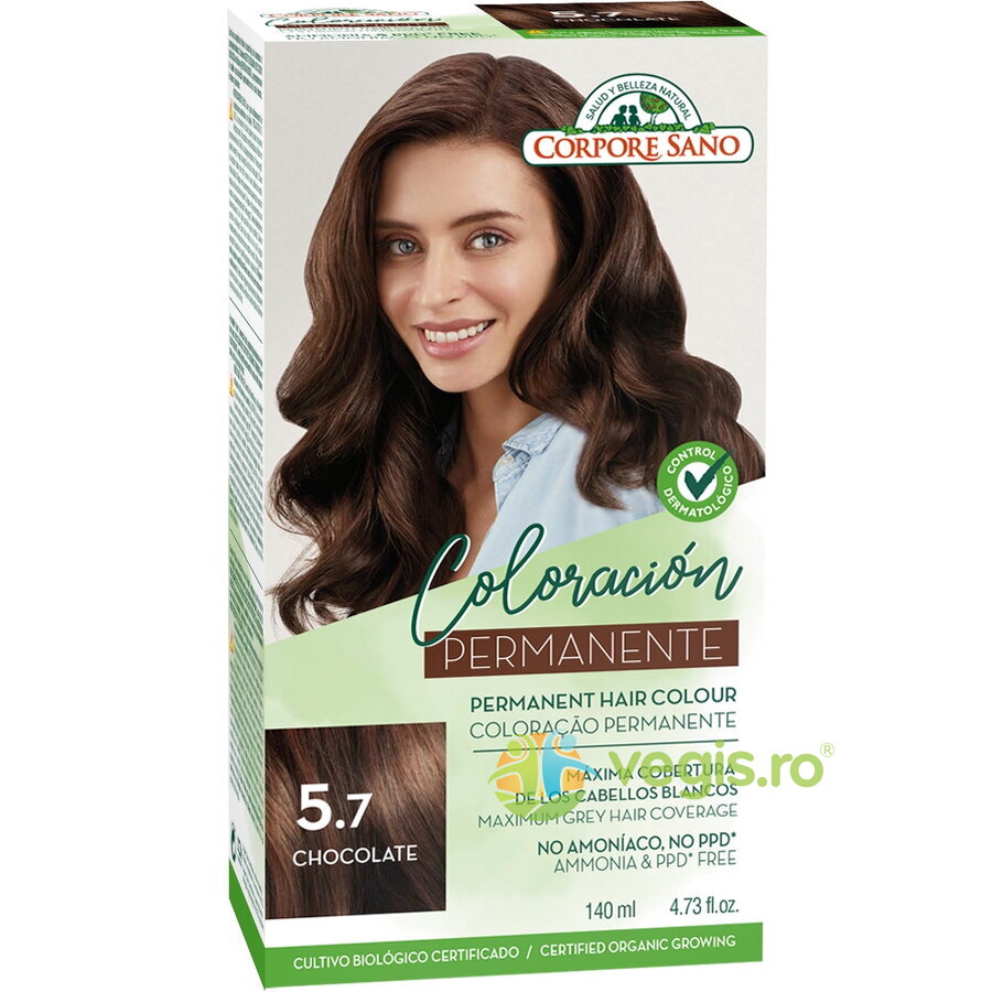 Oferte la Vopsea de Par Permanenta fara Amoniac 5.7 - Ciocolata 140ml