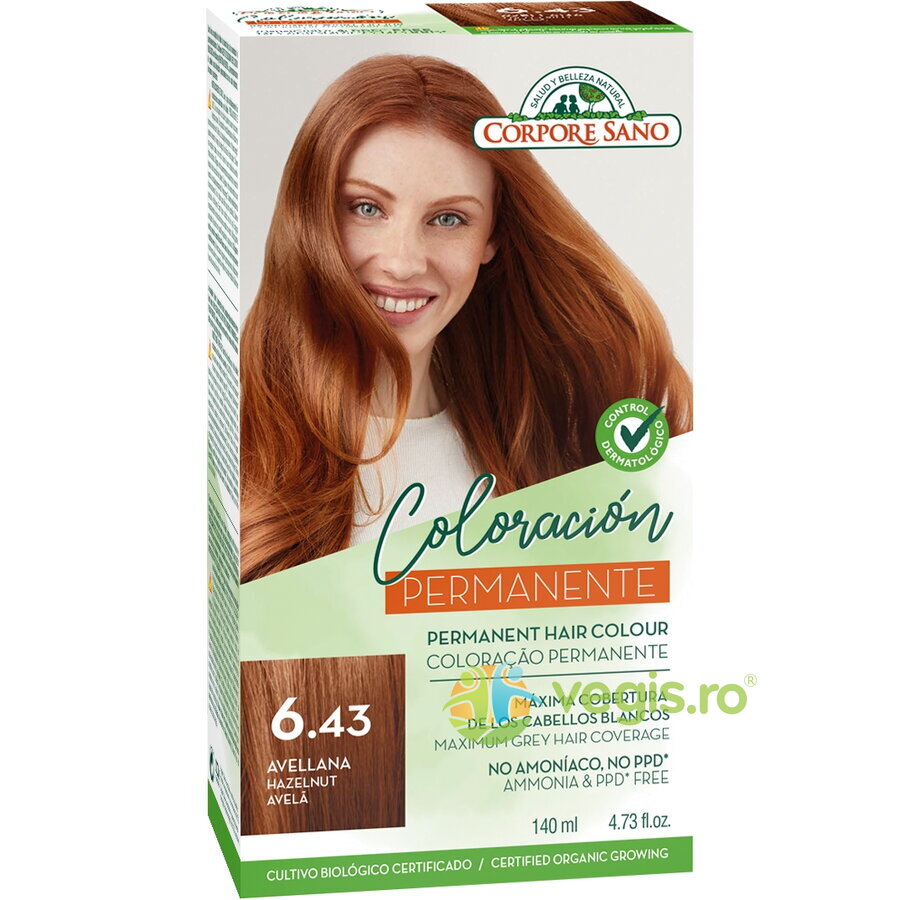 Oferte la Vopsea de Par Permanenta fara Amoniac 6.43 - Alun 140ml