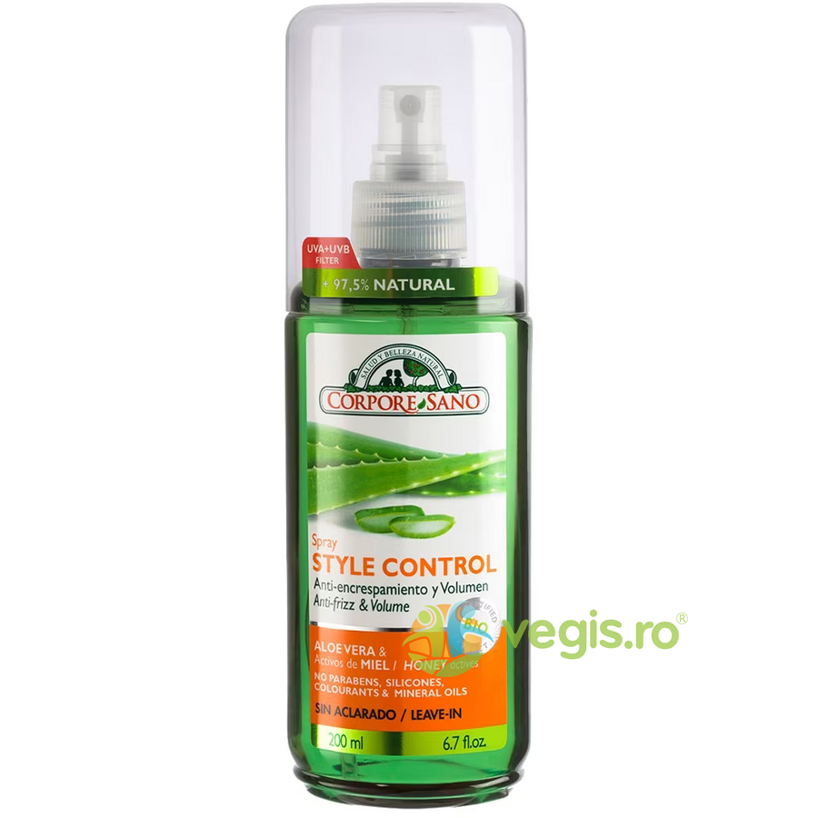 Oferte la Spray Leave-In Anti-Electrizant si Volum cu Aloe Vera, Miere si Pro-Vitamina B5 200ml