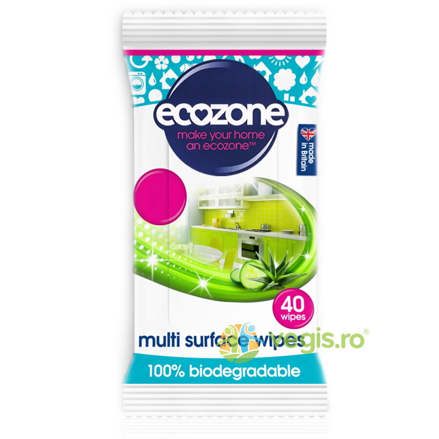 Oferte la Servetele Umede pentru Curatare Multisuprafete cu Aloe Vera si Castravete 40buc