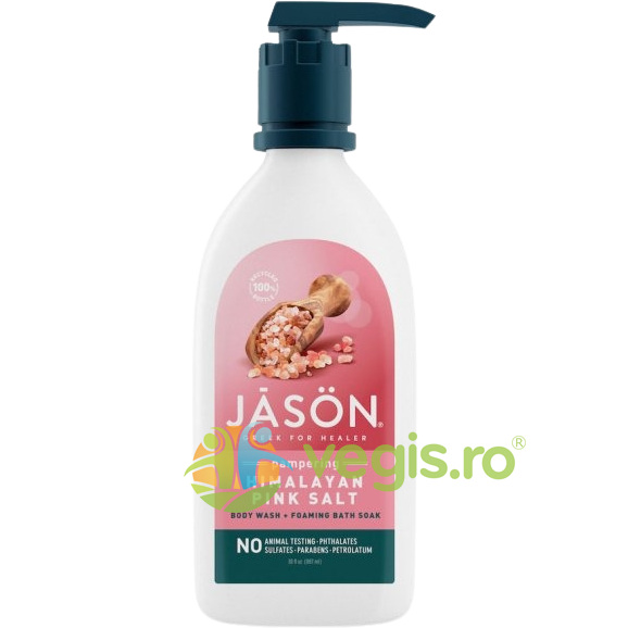 Oferte la Gel de Dus si Spuma de Baie cu Sare Roz de Himalaya 887ml