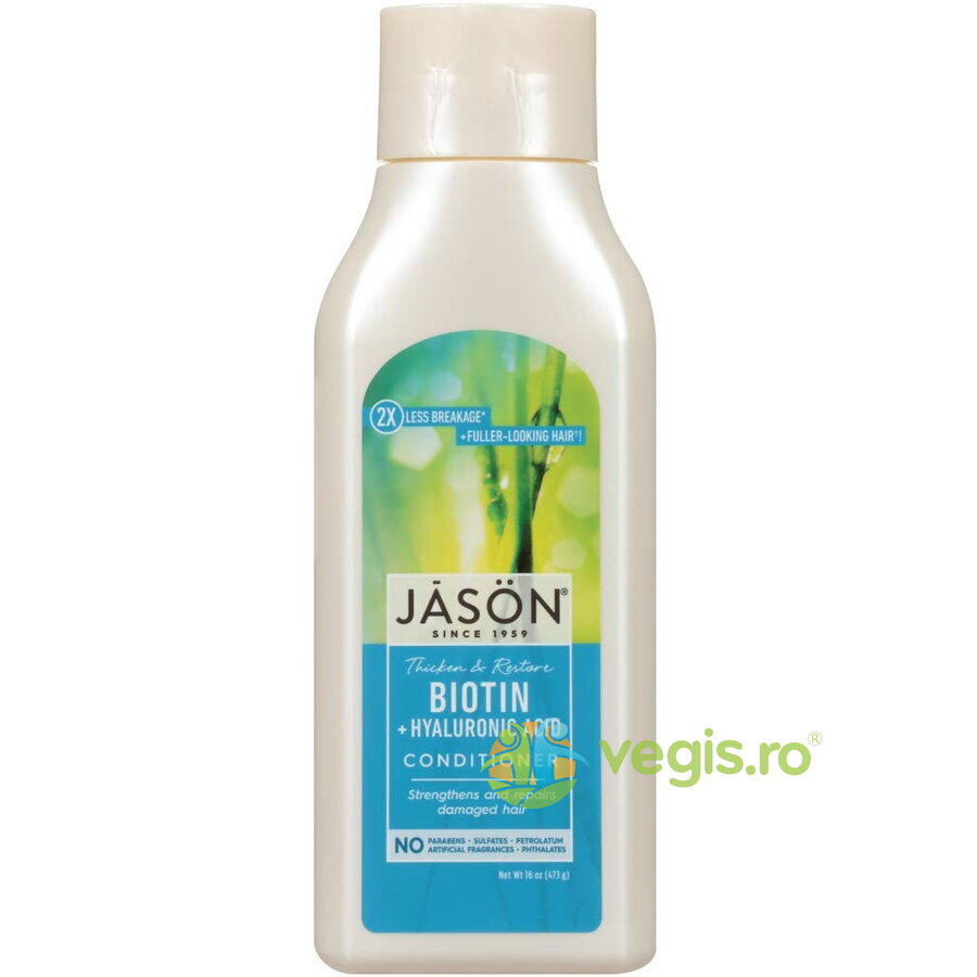 Oferte la Balsam de Par Biotin cu Acid Hialuronic pentru Intarirea si Repararea Parului Deteriorat 473ml