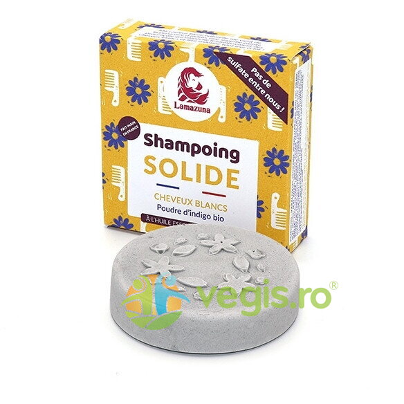 Oferte la Sampon Solid pentru Par Alb sau Blond cu Pudra de Indigo 70g