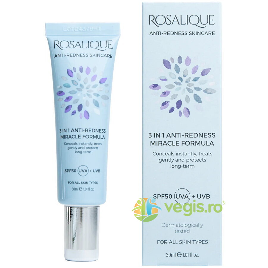 Oferte la Crema/Fond de Ten 3in1 Anti-Roseata si Cuperoza SPF50 pentru Toate Tipurile de Ten 30ml