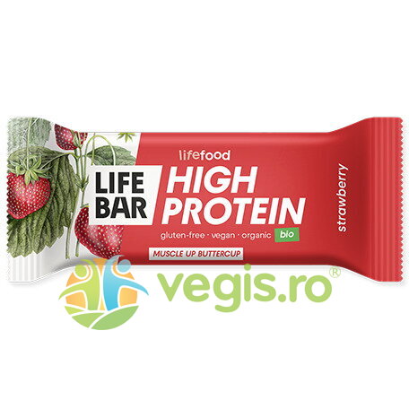 Oferte la Baton Proteic cu Capsuni Ecologic/Bio 40g