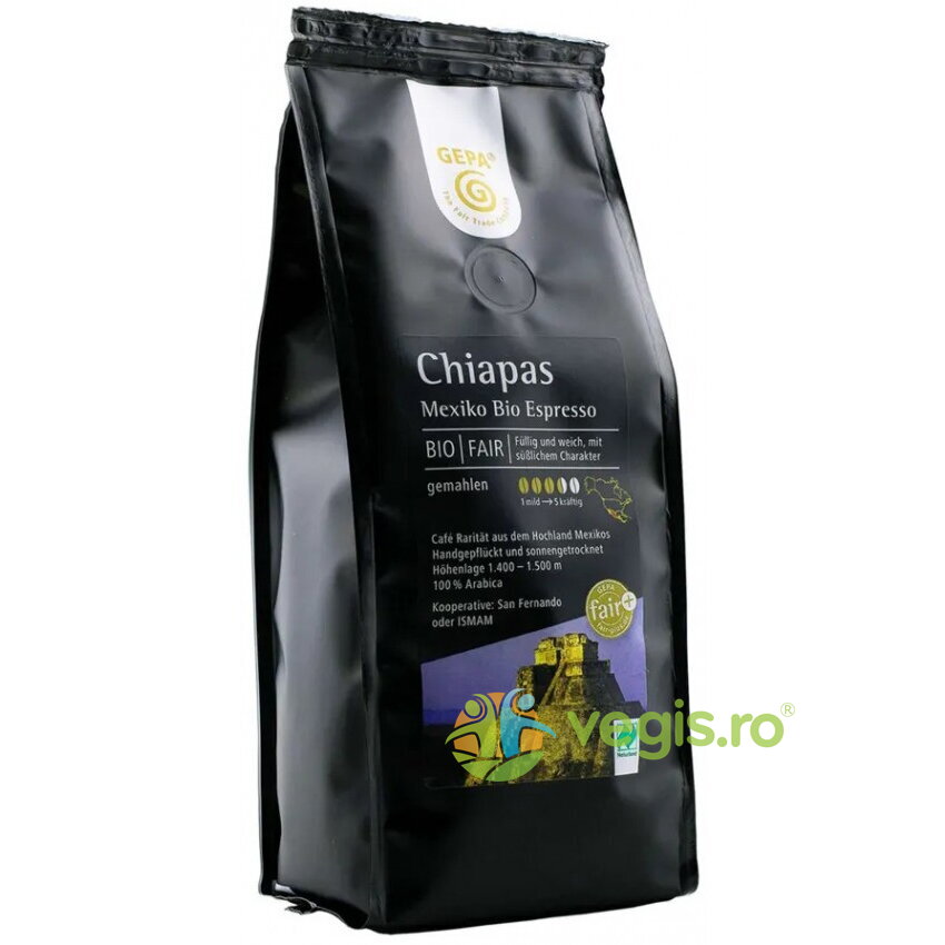 Oferte la Cafea Macinta Espresso Chiapas Mexico Ecologica/Bio 250g