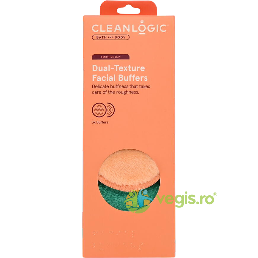 Oferte la Bureti pentru Curatarea Fetei cu Doua Texturi Bath & Body 3buc