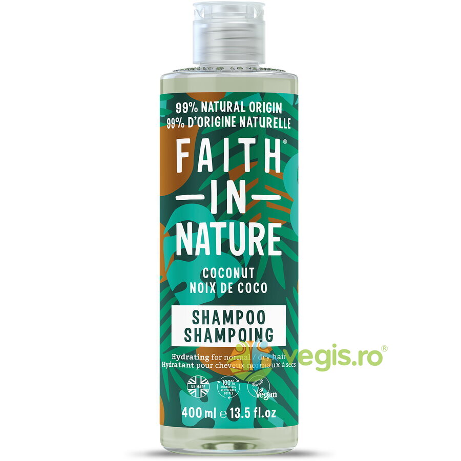 Oferte la Sampon Natural Hidratant cu Cocos pentru Par Normal sau Uscat 400ml