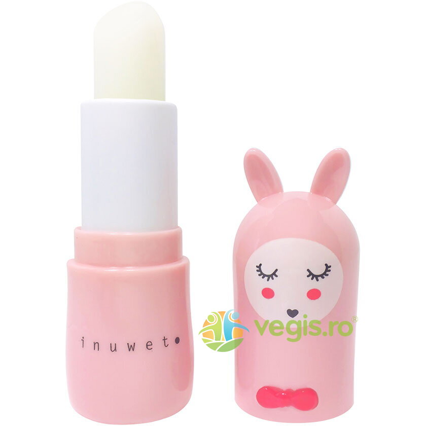 Oferte la Balsam de Buze pentru Copii cu Parfum de Capsuni Bunny en Rose - Pink 3.5g