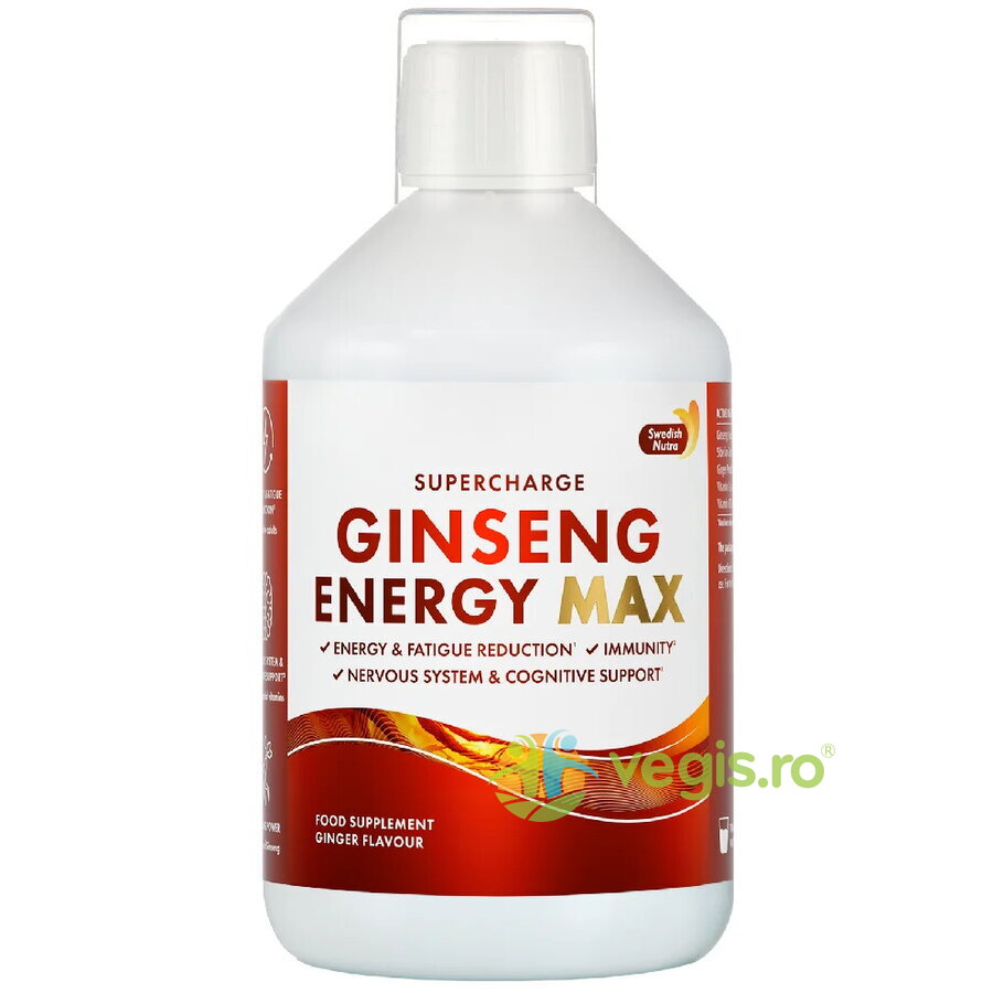 Oferte la Ginseng Energy 2000mg - Ginseng Siberian, Panax Ginseng, Ghimbir si Vitamine pentru  Energie si Vitalitate 500ml