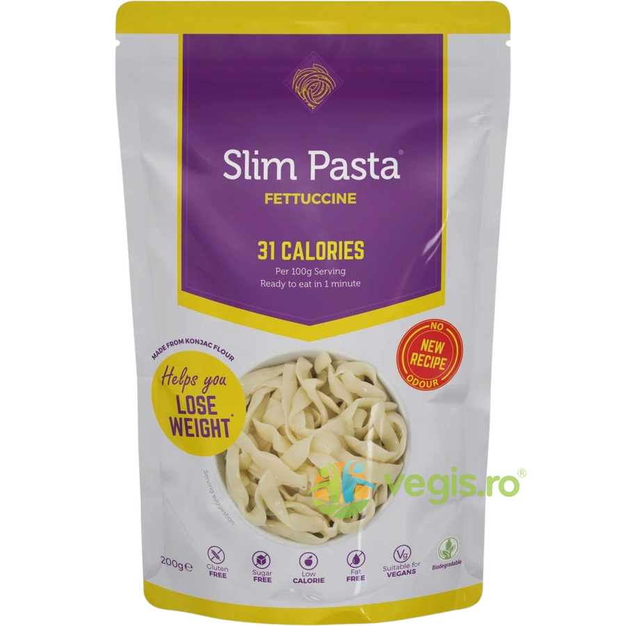Oferte la Fettucini din Faina de Konjac fara Gluten, Low Carb, fara Clatire 200g