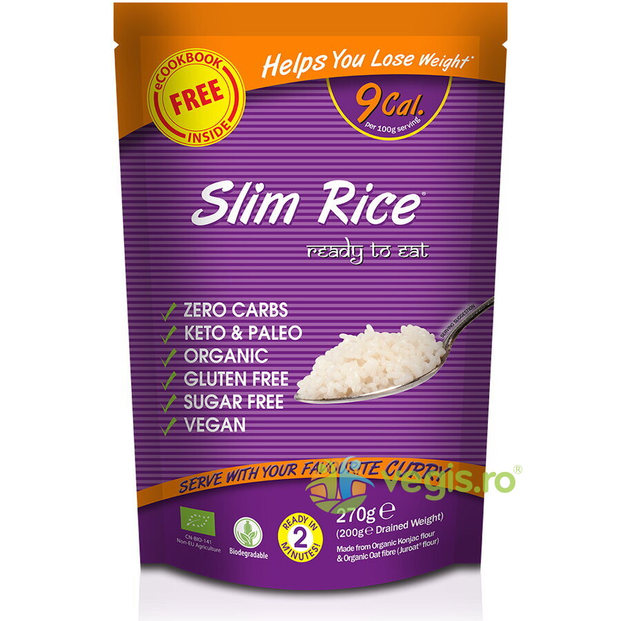 Oferte la Paste sub Forma de Orez din Faina de Konjac fara Gluten Ecologice/Bio 270g