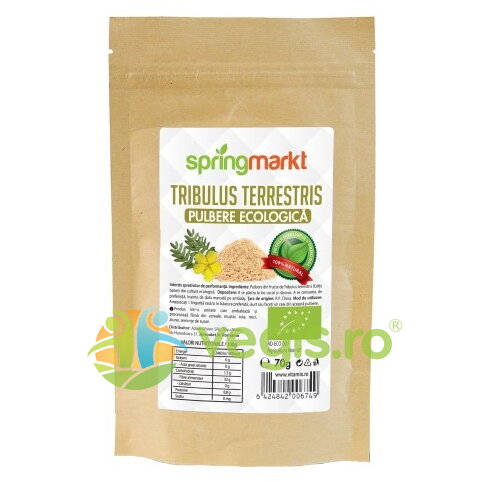 Oferte la Tribulus Terrestris Pulbere Ecologica/Bio 70g