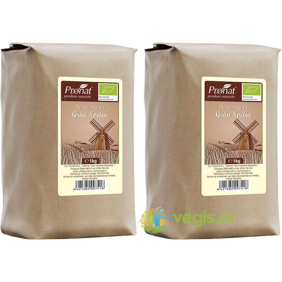 Oferte la Pachet Faina Integrala de Grau Spelta Ecologica/Bio 1kg+1kg