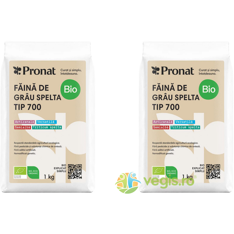 Oferte la Pachet Faina de Grau Spelta Tip 700 Ecologica/Bio 1kg+1kg