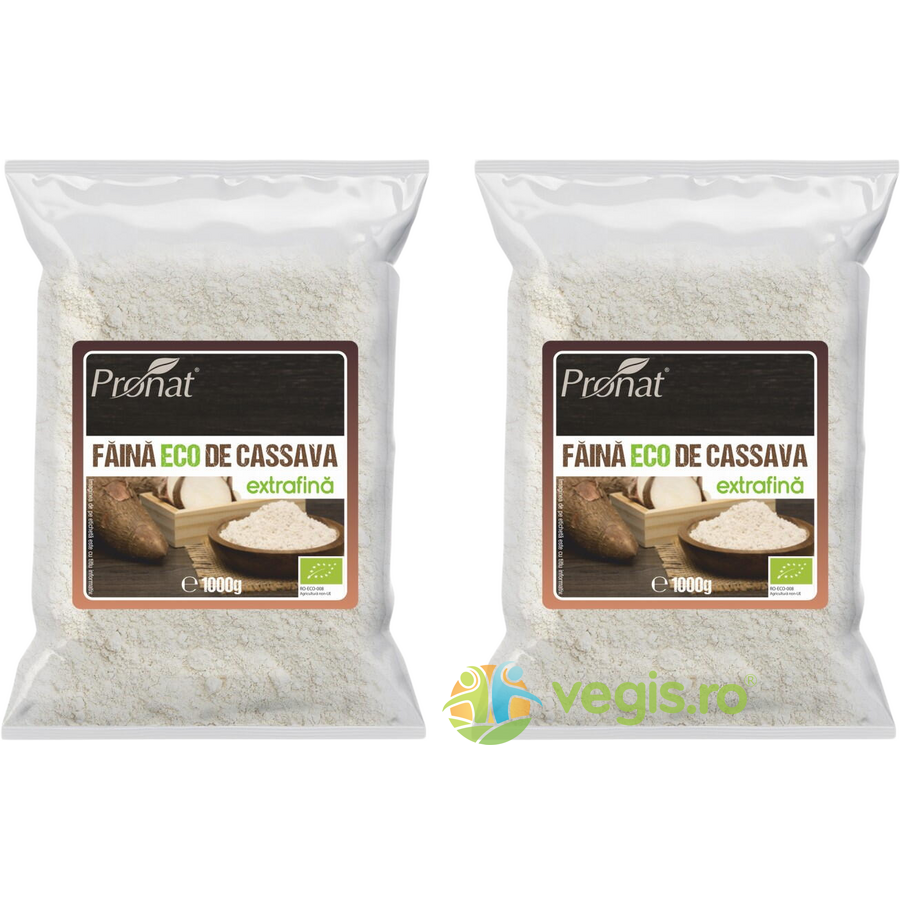 Oferte la Pachet Faina de Cassava (Tapioca/Manioc) Extra Fina Ecologica/Bio 1kg+1kg