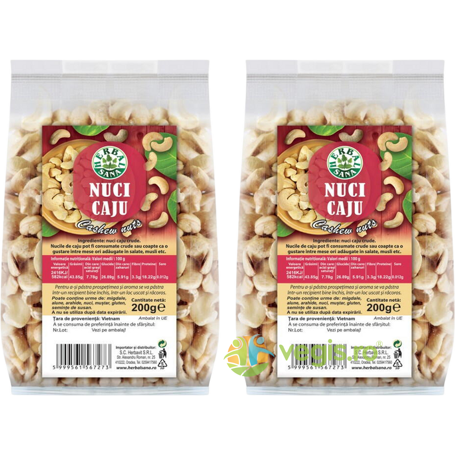 Oferte la Pachet Nuci Caju 200g+200g
