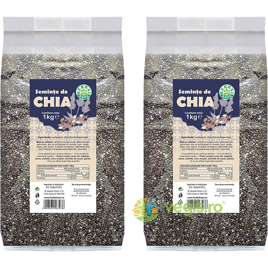 Oferte la Pachet Seminte de Chia 1kg+1kg