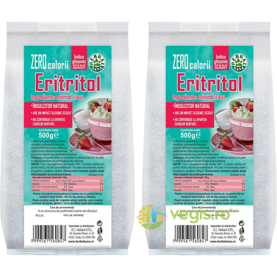 Oferte la Pachet Eritritol 500g+500g