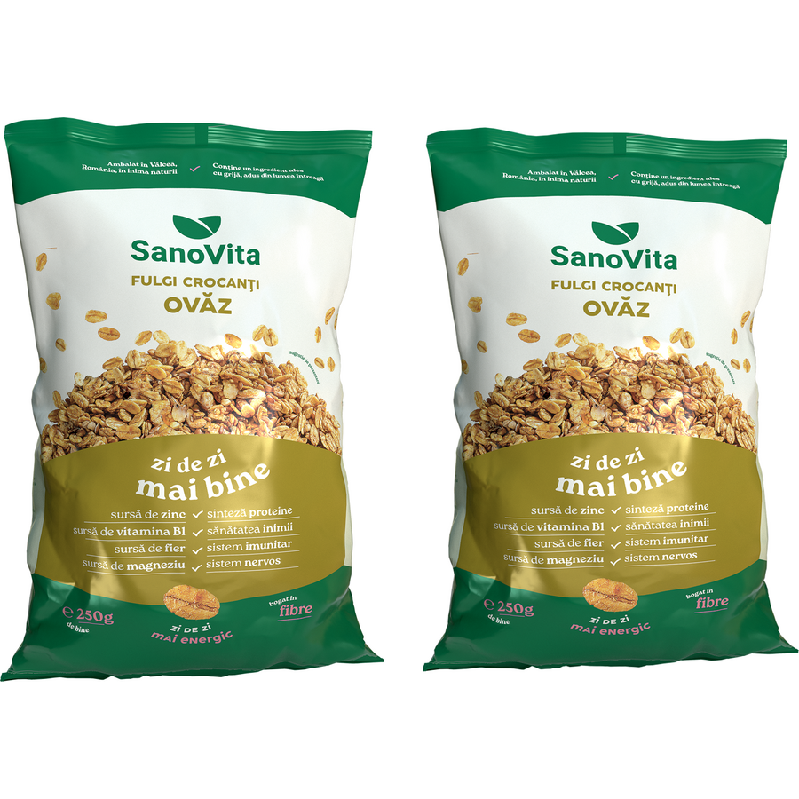 Oferte la Pachet Fulgi de Ovaz Crocanti 250g+250g