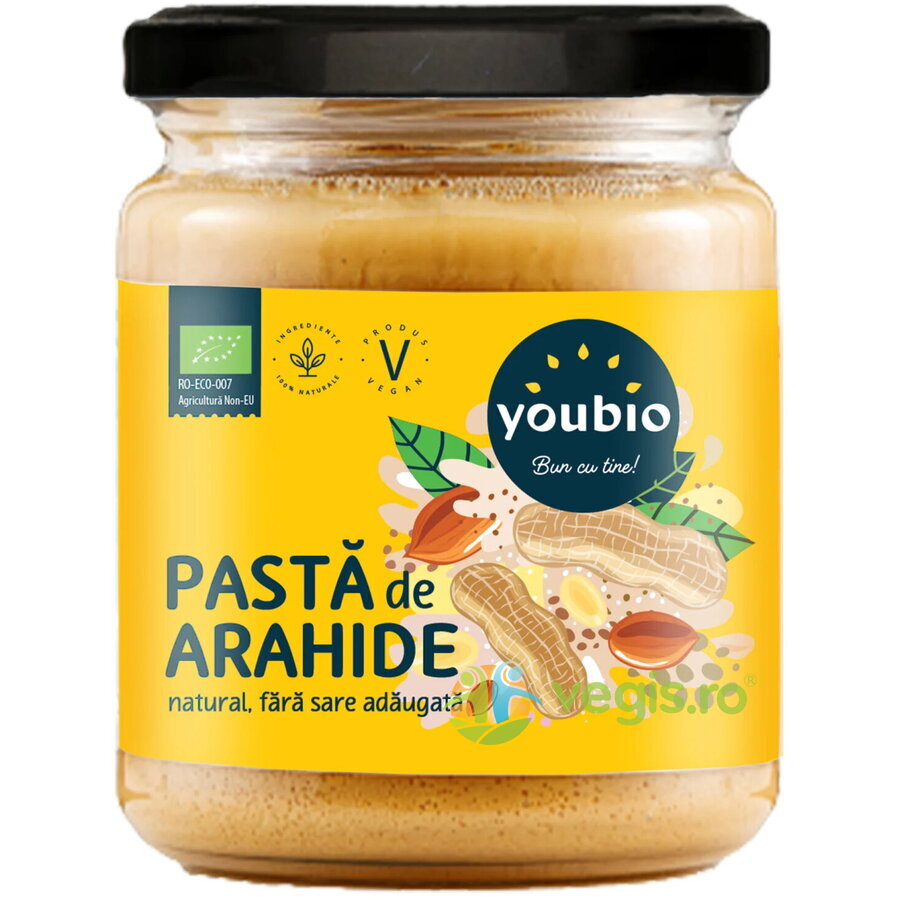 Oferte la Pasta de Arahide fara Sare Adaugata Ecologica/Bio 250g