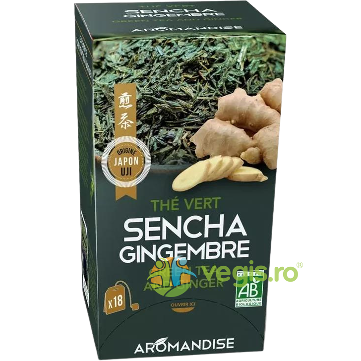 Oferte la Ceai Verde Sencha cu Ghimbir Ecologic/Bio 18dz