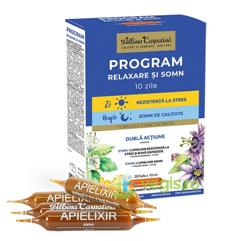 Oferte la Apielixir Program Relaxare si Somn 20 fiole
