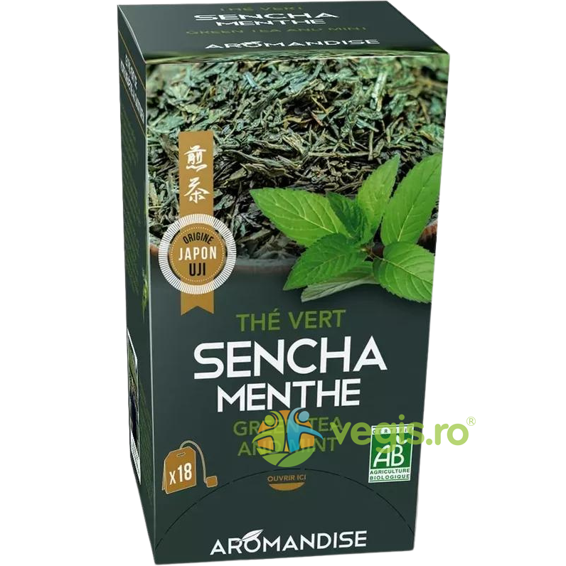 Oferte la Ceai Verde Sencha cu Menta Ecologic/Bio 18dz