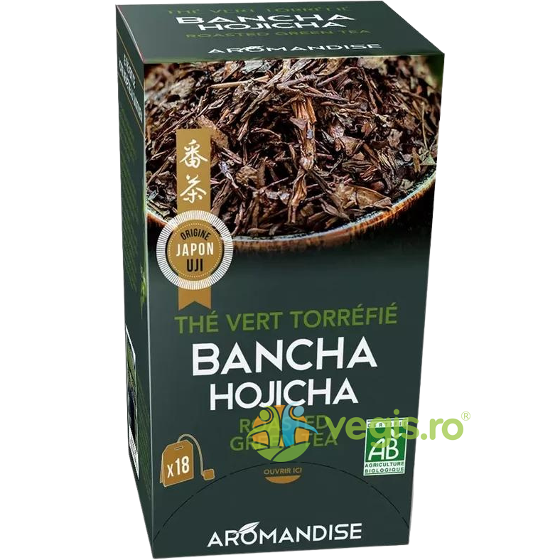 Oferte la Ceai Verde Prajit Bancha Hojicha Ecologic/Bio 18dz