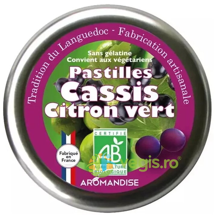 Oferte la Bomboane Artizanale cu Lime si Coacaze Negre Ecologice/Bio 45g