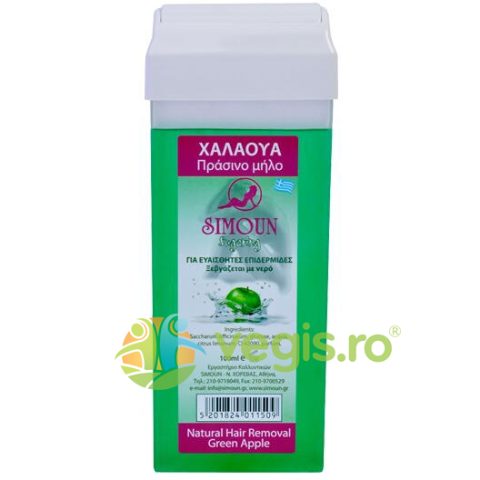 Oferte la Ceara Depilatoare Roll-On Naturala de Zahar cu Aroma de Mar Verde 100g