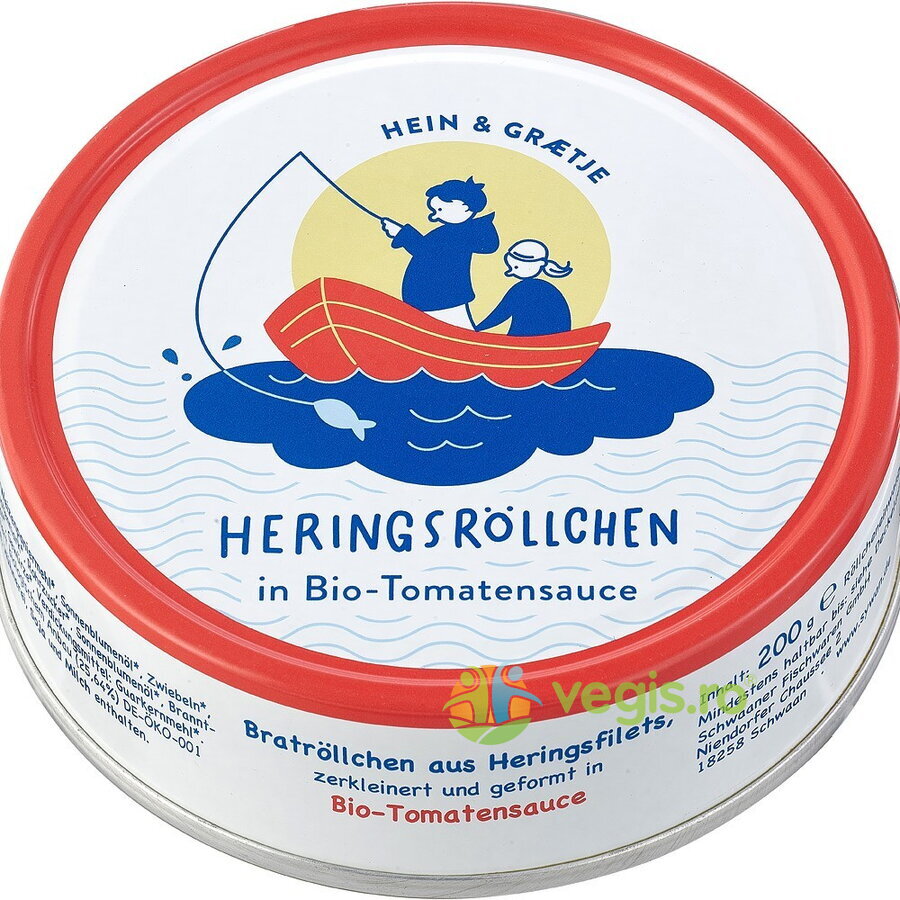 Oferte la Rondele de Hering in Sos de Rosii Ecologice/Bio 200g