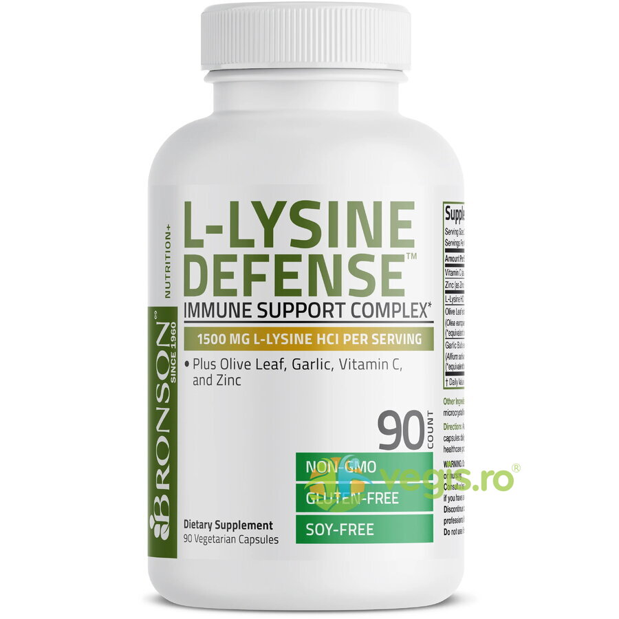 Oferte la L-Lysine Defense 1500mg 90cps