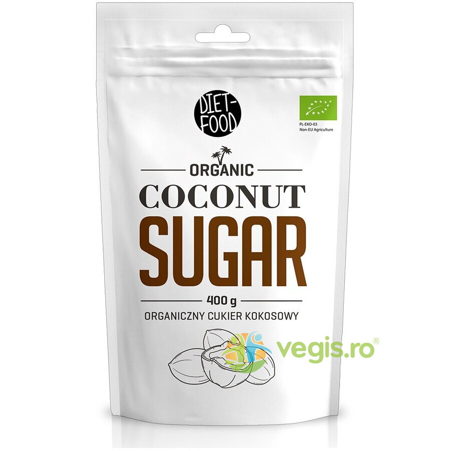 Oferte la Zahar de Cocos cu Indice Glicemic Redus Ecologic/Bio 400g
