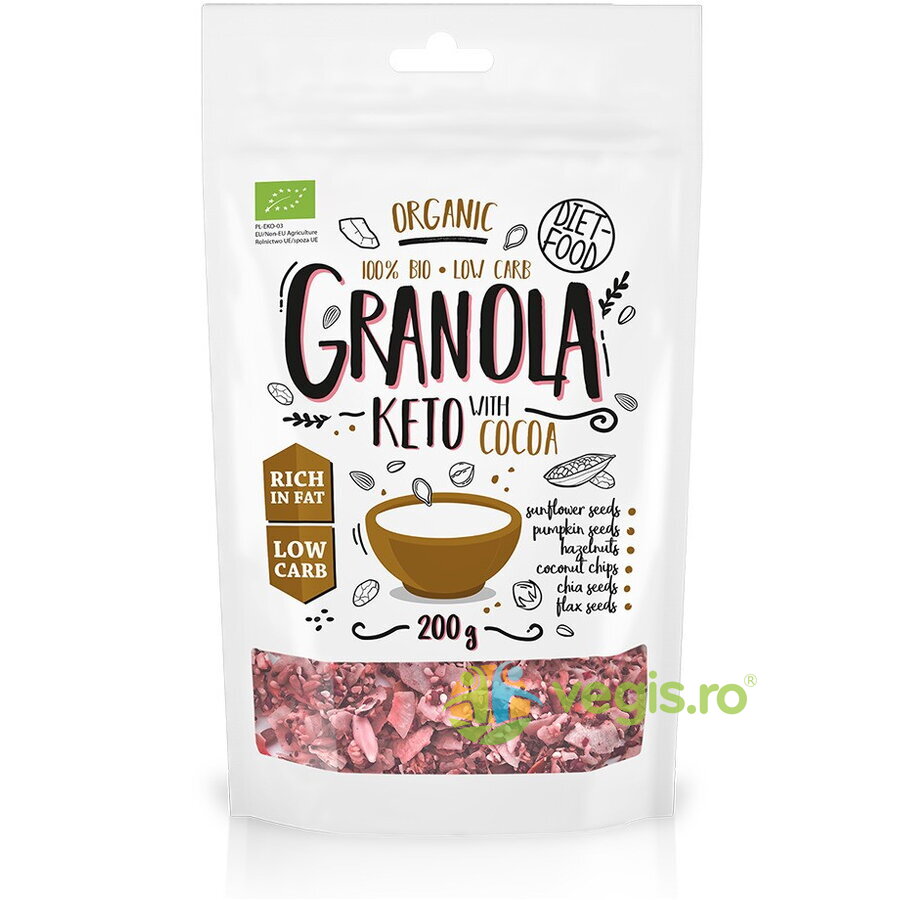 Oferte la Granola Keto cu Cacao Ecologica/Bio 200g