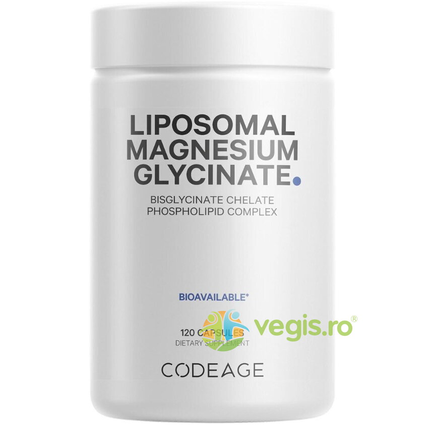 Oferte la Magneziu Bisglicinat Lipozomal cu Bioperine - Formula Avansata Pentru Absorbtie Superioara 120cps