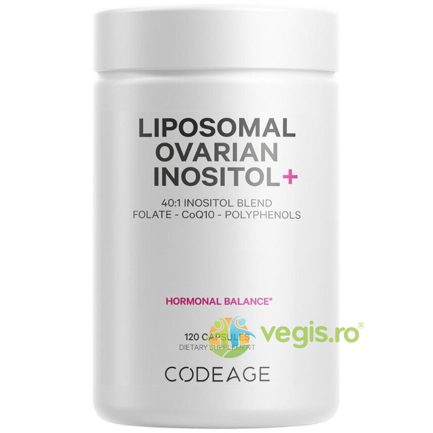 Oferte la Liposomal Ovarian Inositol+ (Myo-Inozitol Ovarian cu Coenzima Q10) 120cps