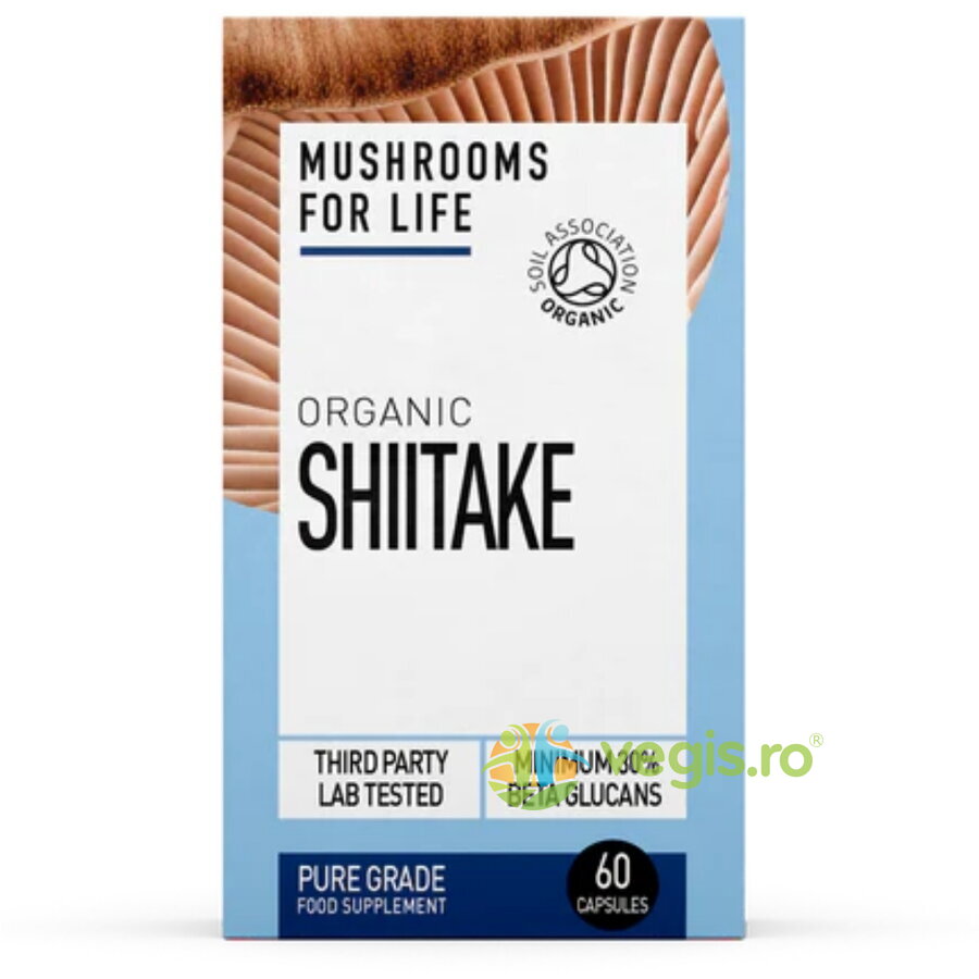 Oferte la Shiitake Mushroom 800mg Full Spectrum Organic 60cps