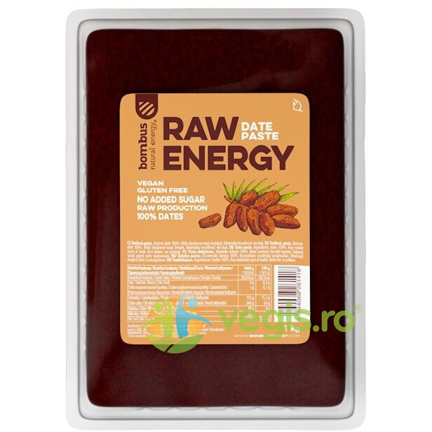 Oferte la Pasta Pura de Curmale Raw Energy fara Gluten 1kg