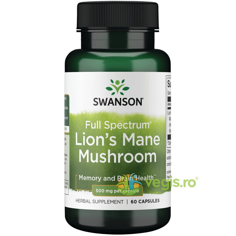 Oferte la Ciuperca Coama Leului 500mg 60cps